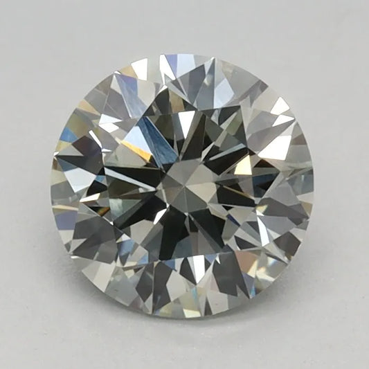 0.76ct Round Lab Grown Diamond (Colour Fancy Green, Clarity VVS2, Cut ID, IGI Certified)