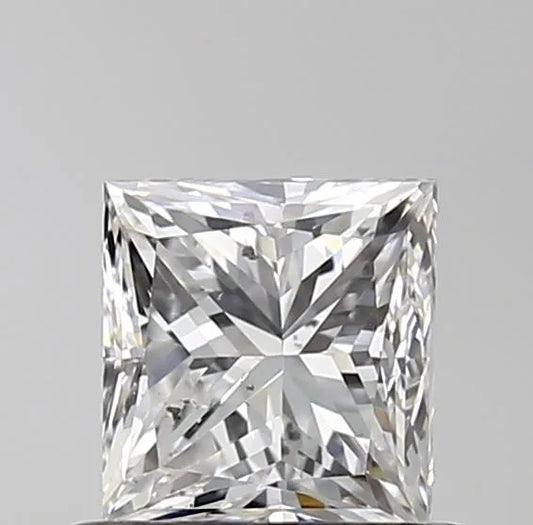 0.80ct Princess Natural Diamond (Colour G, Clarity SI2, GIA Certified)