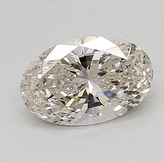 0.88ct Oval Natural Diamond (Colour J, Clarity SI2, Cut VG, IGI Certified)