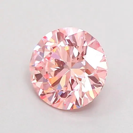 0.89ct Round Lab Grown Diamond (Colour Fancy Intense Pink, Clarity VVS2, Cut ID, IGI Certified)