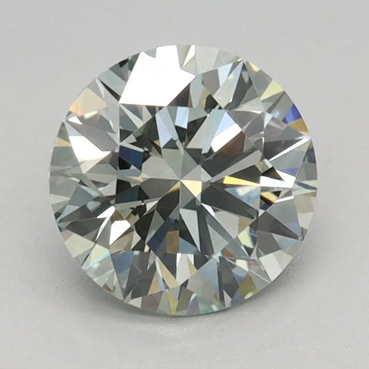 0.91ct Round Lab Grown Diamond (Colour Fancy Green, Clarity VVS2, Cut ID, IGI Certified)