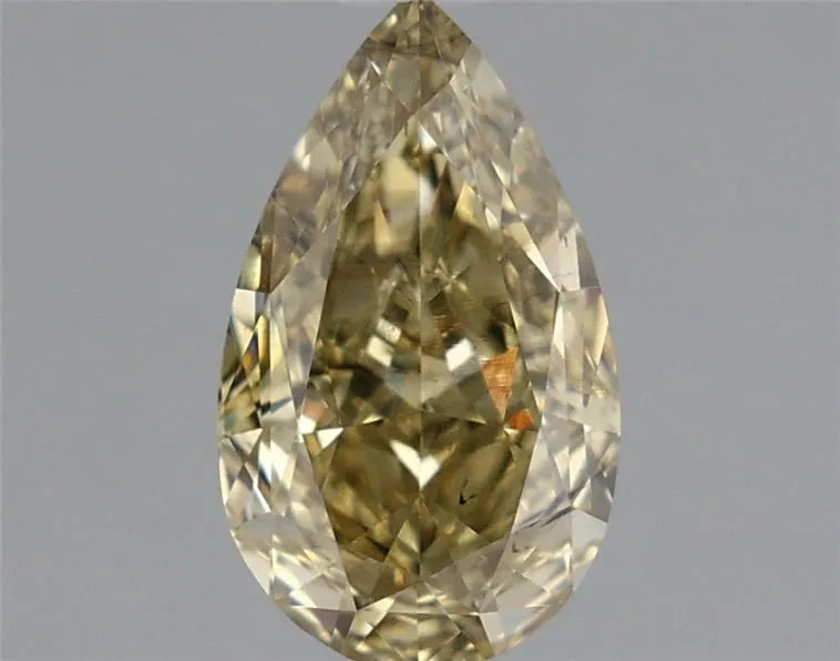 0.92ct Pear Lab Grown Diamond (Colour Fancy Intense Gray Yellow, Clarity SI1, IGI Certified)