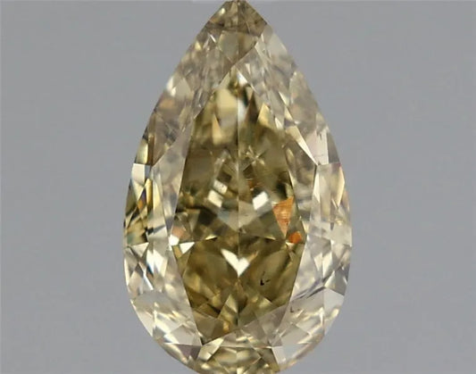 0.92ct Pear Lab Grown Diamond (Colour Fancy Intense Gray Yellow, Clarity SI1, IGI Certified)