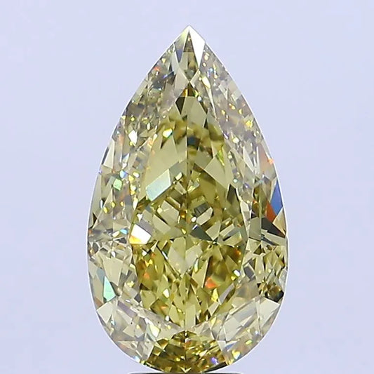 7.41ct Pear Lab Grown Diamond (Colour Fancy Intense Gray Yellow, Clarity VS1, IGI Certified)