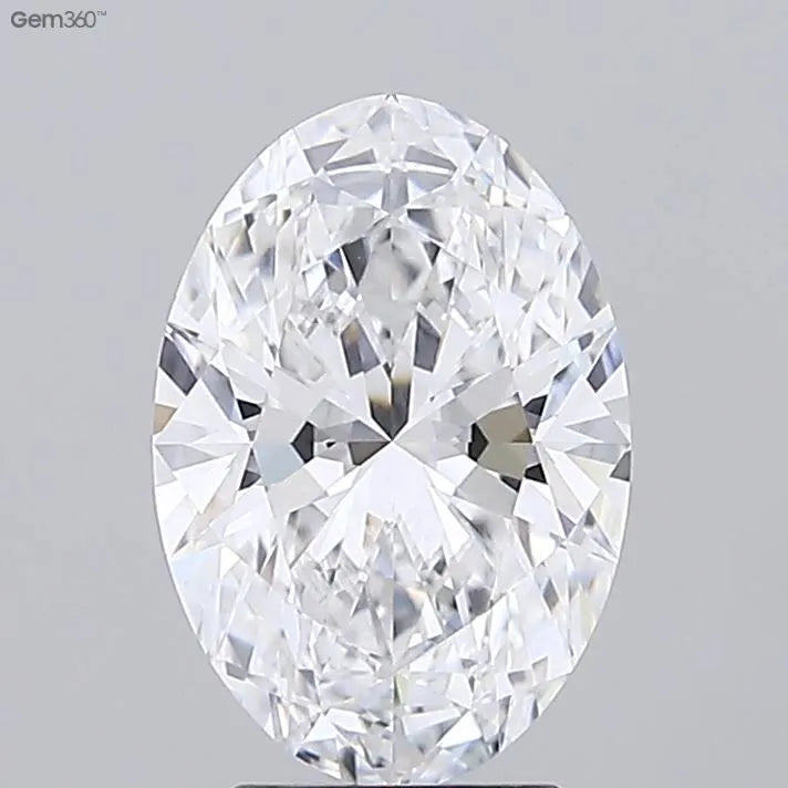 2.90ct Oval Lab Grown Diamond (Colour D, Clarity VVS2, GIA Certified)