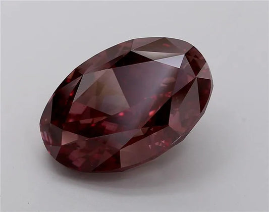 10.52ct Oval Lab Grown Diamond (Colour Fancy Vivid Pink, Clarity VS1, IGI Certified)