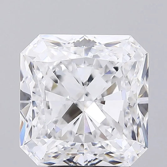 6.00ct Square radiant Lab Grown Diamond (Colour D, Clarity VVS2, IGI)