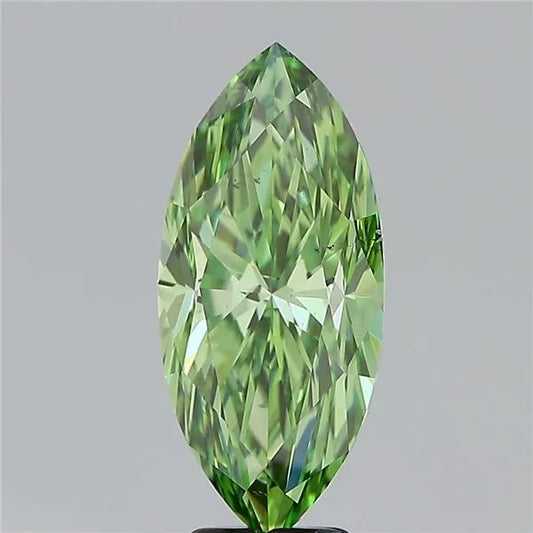 5.01ct Marquise Lab Grown Diamond (Colour Fancy Vivid Green, Clarity VS2, IGI Certified)