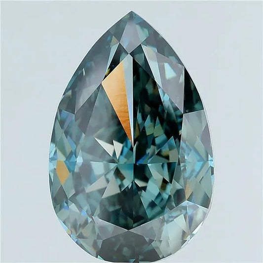 7.99ct Pear Lab Grown Diamond (Colour Fancy Deep Green, Clarity VS1, IGI Certified)