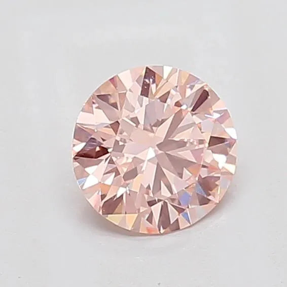 1.00ct Round Lab Grown Diamond (Colour Fancy Pink, Clarity VVS2, Cut ID, IGI Certified)