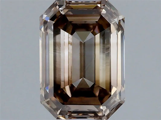 1.02ct Emerald Natural Diamond (Colour Fancy Brown, Clarity VS1, Cut VG, IGI Certified)