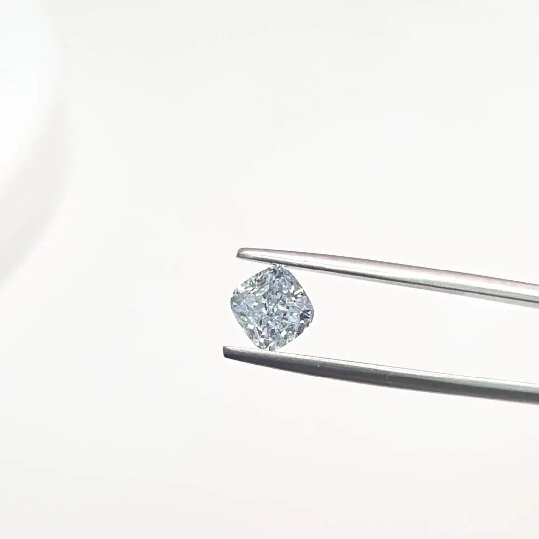 1.13ct Cushion modified Lab Grown Diamond (Colour Fancy Light Blue, Clarity VVS2, IGI Certified)