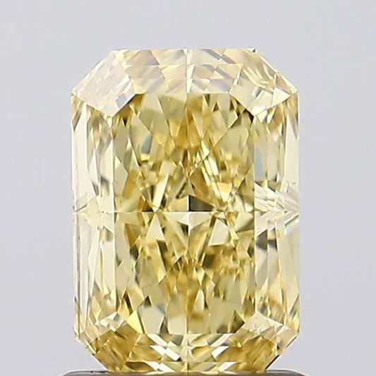 1.13ct Radiant Lab Grown Diamond (Colour Fancy Intense Yellow, Clarity VS2, IGI Certified)