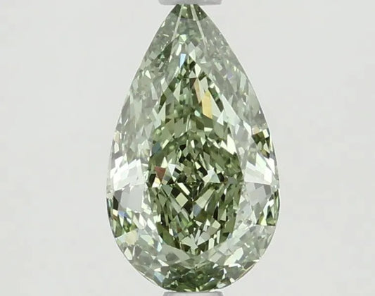 1.14ct Pear Lab Grown Diamond (Colour Fancy Vivid Green, Clarity VVS2, IGI Certified)