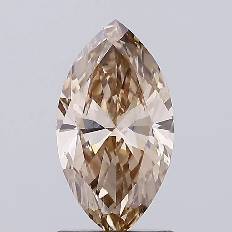 1.21ct Marquise Lab Grown Diamond (Colour Fancy Brown, Clarity VVS2, IGI Certified)