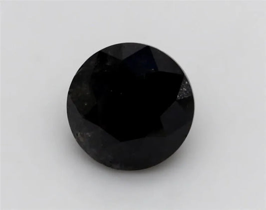 1.22ct Round Natural Diamond (Colour Fancy Black, Clarity VVS2, Cut EX, GIA Certified)