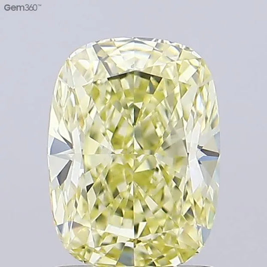 1.26ct Cushion modified Lab Grown Diamond (Colour Fancy Yellow, Clarity VVS2, IGI Certified)