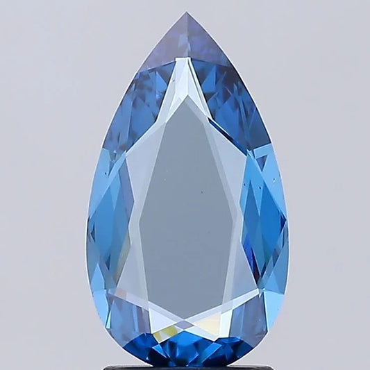 1.35ct Rose Lab Grown Diamond (Colour Fancy Vivid Blue, Clarity VS1, IGI Certified)