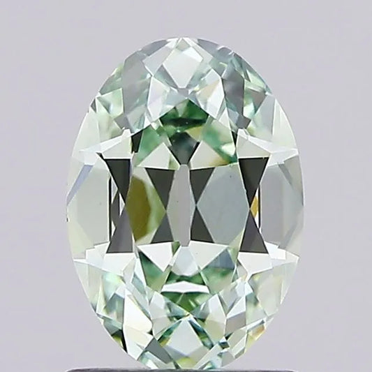 1.41ct European cut Lab Grown Diamond (Colour Fancy Vivid Green, Clarity VS1, IGI Certified)