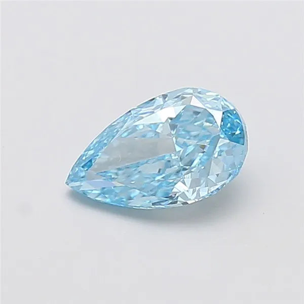 1.51ct Pear Lab Grown Diamond (Colour Fancy Vivid Blue, Clarity VVS2, IGI Certified)