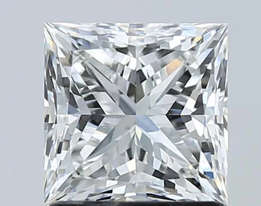 1.53ct Princess Natural Diamond (Colour G, Clarity VS2, Cut EX, GIA Certified)