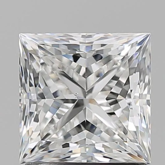 1.53ct Princess Natural Diamond (Colour G, Clarity VS2, GIA Certified)