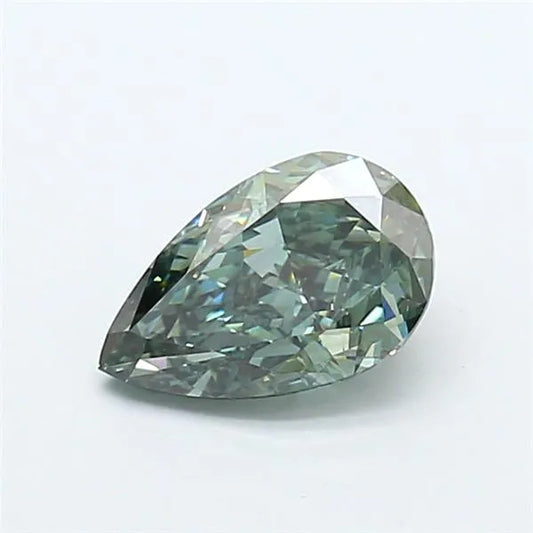 1.60ct Pear Lab Grown Diamond (Colour Fancy Vivid Green, Clarity VVS2, IGI Certified)