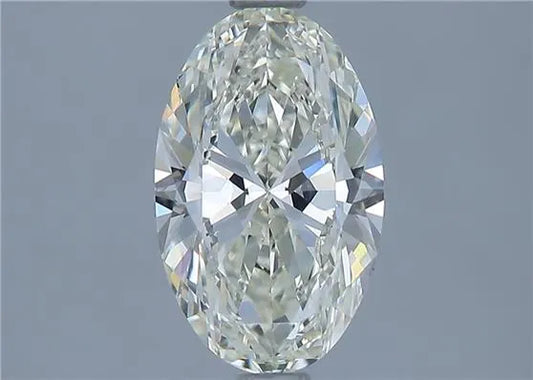 1.70ct Oval Natural Diamond (Colour K, Clarity VVS2, Cut EX, GIA Certified)