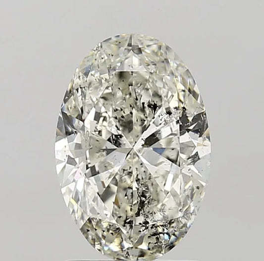 1.71ct Oval Natural Diamond (Colour H, Clarity I1, Cut VG, IGI Certified)