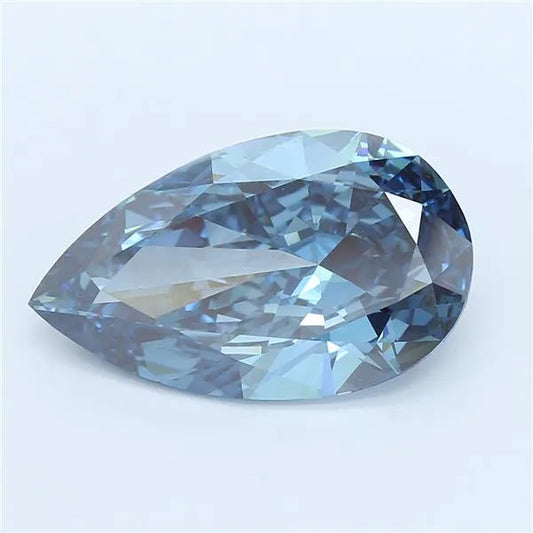 8.02ct Pear Lab Grown Diamond (Colour Fancy Vivid Blue, Clarity VVS2, IGI Certified)