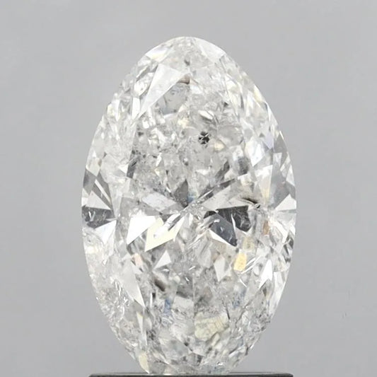 1.53ct Oval Natural Diamond (Colour G, Clarity I1, Cut VG, IGI Certified)