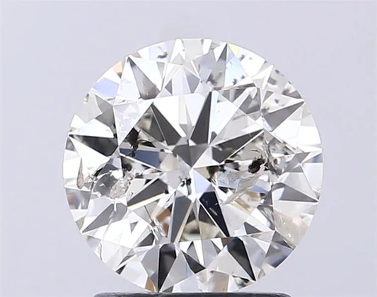 1.50ct Round Natural Diamond (Colour J, Clarity I1, Cut EX, IGI Certified)