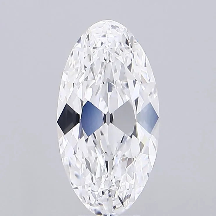 4.03ct Oval Lab Grown Diamond (Colour D, Clarity VVS2, IGI Certified)