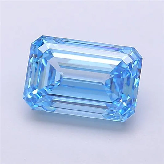 2.00ct Emerald Lab Grown Diamond (Colour Fancy Vivid Blue, Clarity VS1, IGI Certified)