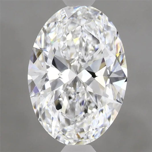 2.00ct Oval Lab Grown Diamond (Colour D, Clarity VVS1, IGI Certified)