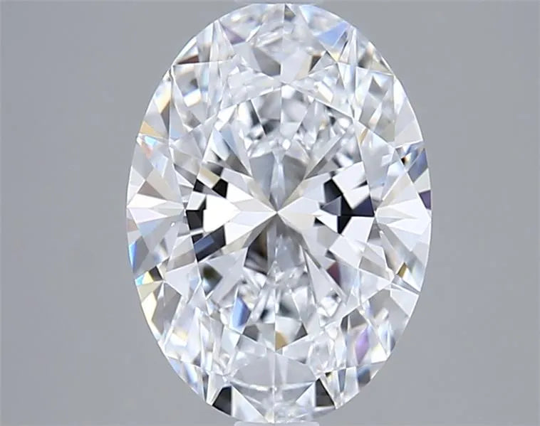 2.00ct Oval Lab Grown Diamond (Colour D, Clarity VVS2, IGI Certified)