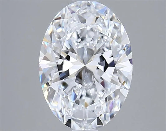 2.00ct Oval Lab Grown Diamond (Colour D, Clarity VVS2, IGI Certified)