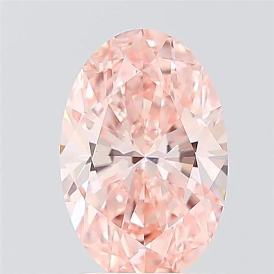 2.00ct Oval Lab Grown Diamond (Colour Fancy Intense Pink, Clarity VS2, IGI Certified)