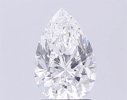 2.00ct Pear Lab Grown Diamond (Colour D, Clarity VVS1, IGI Certified)