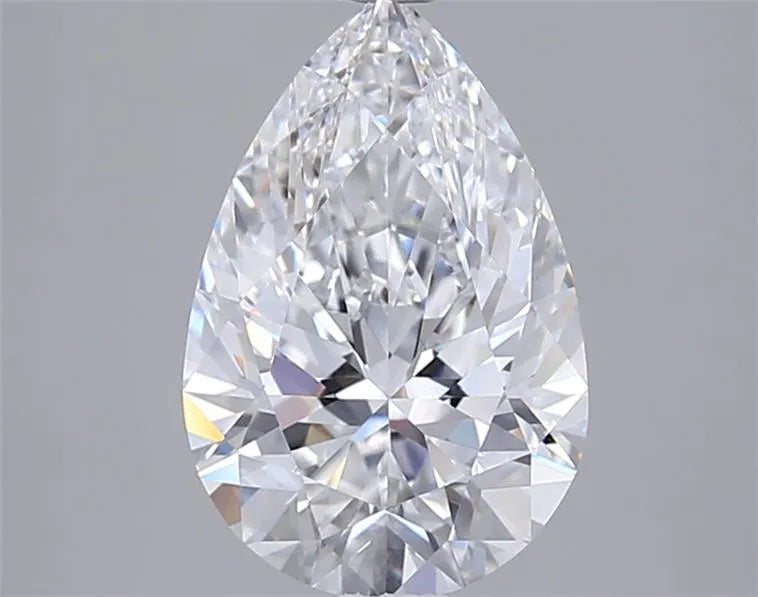 2.00ct Pear Lab Grown Diamond (Colour D, Clarity VVS2, IGI Certified)
