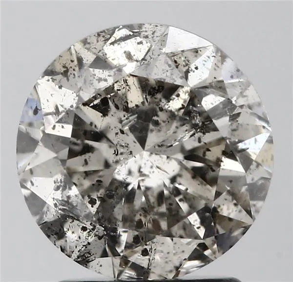 2.00ct Round Natural Diamond (Colour K, Clarity I1, Cut VG, IGI Certified)