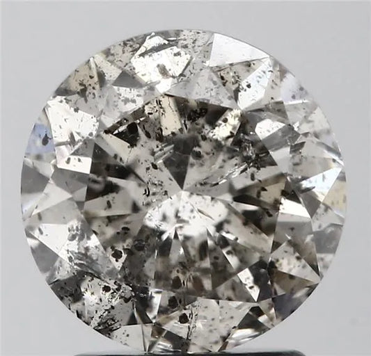 2.00ct Round Natural Diamond (Colour K, Clarity I1, Cut VG, IGI Certified)