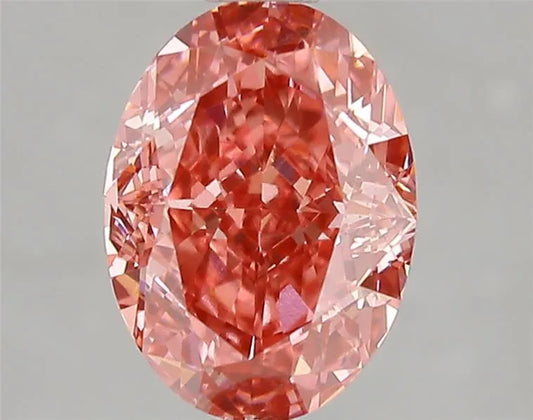 2.03ct Oval Lab Grown Diamond (Colour Fancy Vivid Pink, Clarity VS2, IGI Certified)