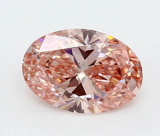 2.03ct Oval Lab Grown Diamond (Colour Fancy Vivid Pink, Clarity VVS2, IGI Certified)