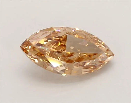 2.04ct Marquise Lab Grown Diamond (Colour Fancy Light Yellowish Brown, Clarity VVS2, IGI Certified)