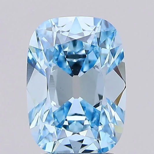 2.06ct Cushion brilliant Lab Grown Diamond (Colour Fancy Vivid Blue, Clarity VS1, IGI Certified)