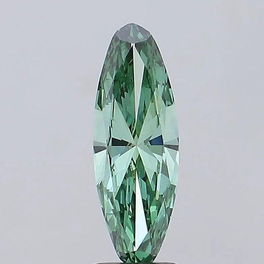 2.07ct Oval Lab Grown Diamond (Colour Fancy Vivid Green, Clarity VVS2, IGI Certified)