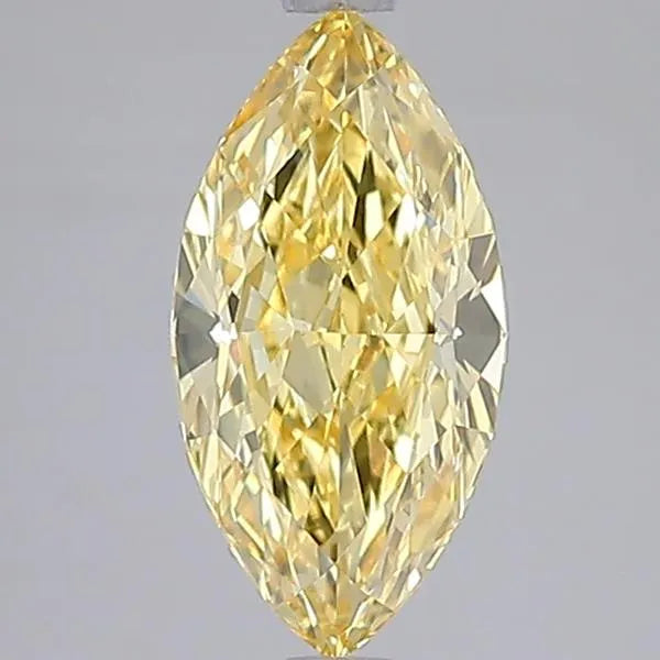 2.09ct Marquise Lab Grown Diamond (Colour Fancy Intense Yellow, Clarity VS1, IGI Certified)