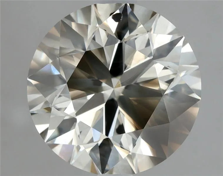 2.10ct Round Natural Diamond (Colour K, Clarity I1, Cut EX, IGI Certified)