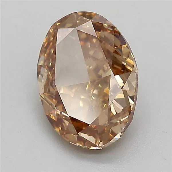 2.11ct Oval Lab Grown Diamond (Colour Fancy Brown, Clarity VS1, IGI Certified)